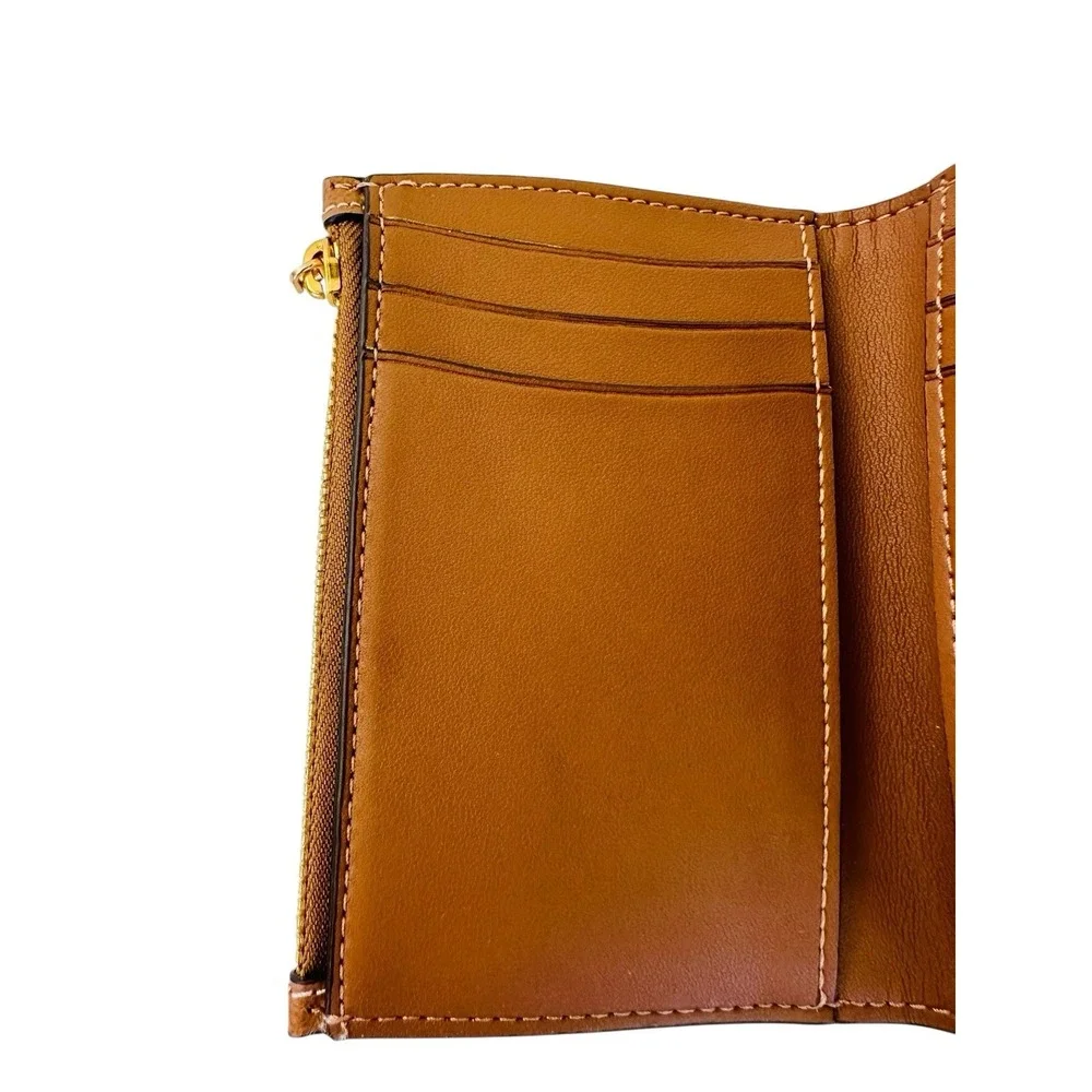 NWT‎ Kate Spade Bifold Flap Wallet All Spice Cake Snap Closure Zip Coin Pouch